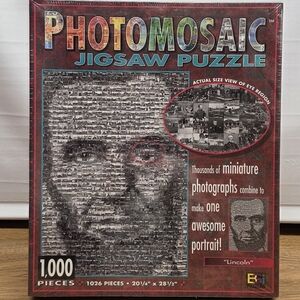 Buffalo Games Photomosaic "Abraham Lincoln" 1,026 Piece Jigsaw Puzzle